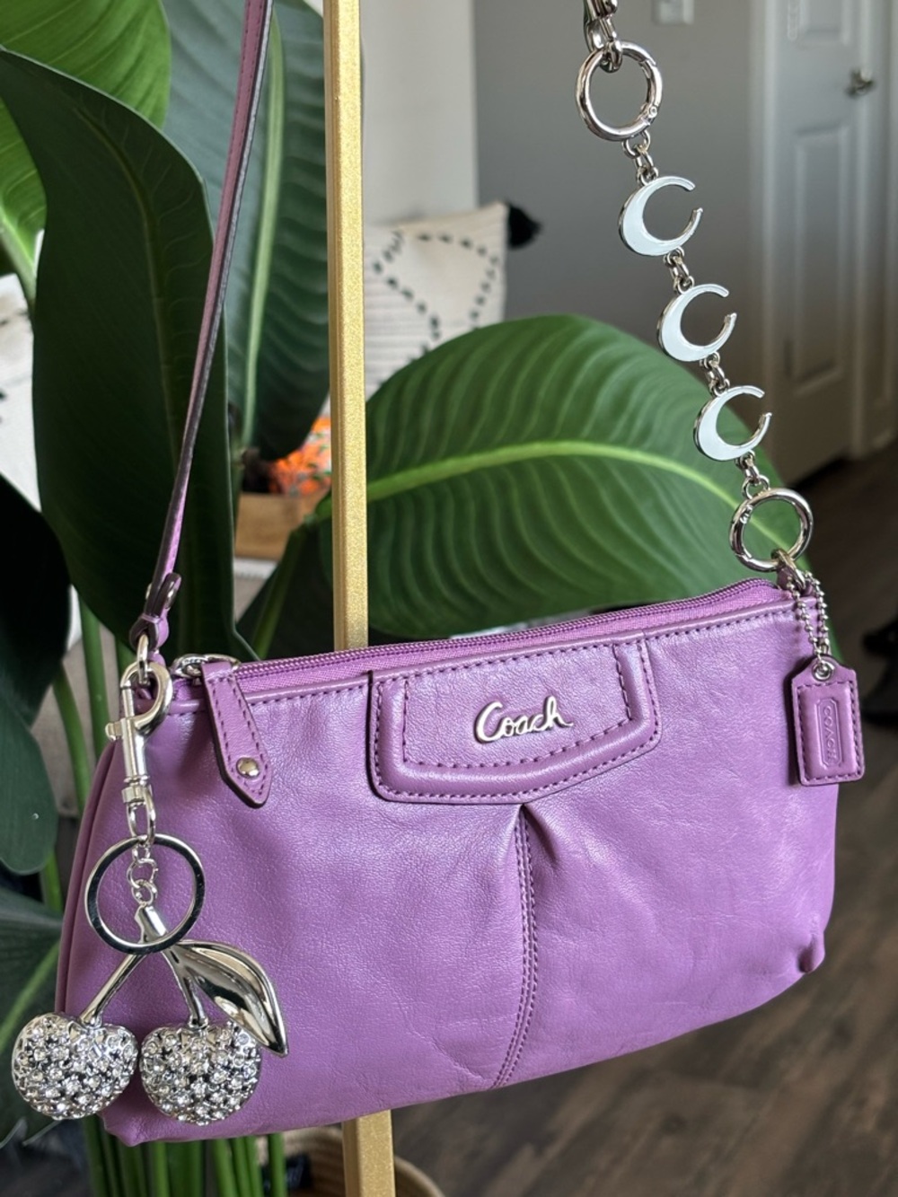 💜💟Y2K COACH Ashley Large Wristlet Mini💟💜 Bag